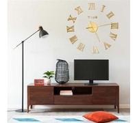 vidaXL Horloge murale 3D Design moderne Doré 100 cm XXL