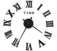 vidaXL Horloge murale 3D design moderne analogique décorative Noir 100 cm XXL