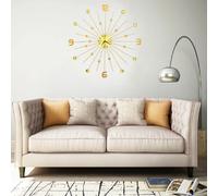 vidaXL Horloge murale métal 70 cm Golden