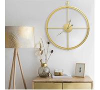 vidaXL Horloge murale Golden 52 cm Fer