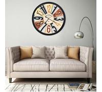 vidaXL Horloge murale métal 60 cm Multicolore
