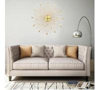 vidaXL Horloge murale en métal 70 cm Doré