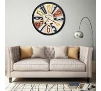 vidaXL Horloge murale métal 60 cm Multicolore