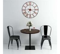vidaXL Horloge murale en métal 58 cm Rouge