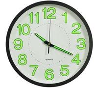 vidaXL Horloge murale lumineuse 325166 Horloge analogique Ø30 cm Noir G