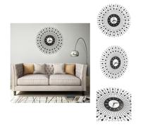 vidaXL Horloge murale métal 43 cm noir - Horloges murales