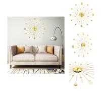 vidaXL Horloge murale métal 70 cm Golden - Horloges murales