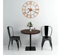 VidaXL Horloge Murale Métal Doré