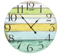vidaXL Horloge murale Multicolore 60 cm MDF