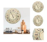 vidaXL Horloge murale Multicolore 60 cm MDF - Horloges murales