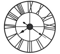 vidaXL Horloge murale vintage avec mouvement à quartz métal 80 cm XXL