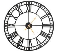 vidaXL Horloge murale vintage avec mouvement à quartz métal 60 cm XXL
