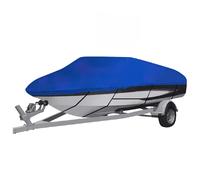 Housse de Bateau Couverture de Stockage de Bateau Housse de Canoë Protection Auvent de Bateau Kayak Extérieur Bleu 440x260 cm