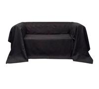 vidaXL Housse de canapé Micro-suède Anthracite 270x350 cm