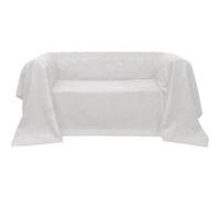 VidaXL Housse de canapé Micro-suède - Crème 140x210 cm