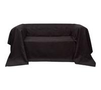 Housse de canapé Micro-suède Marron 270x350 cm