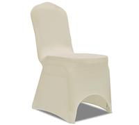 VidaXL Housse de Chaise Extensible 100 pcs Crème