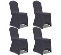 VIDAXL Housse de chaise extensible - Anthracite
