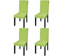 vidaXL Housse de chaise extensible 4 pcs vert