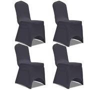 VIDAXL Housse de chaise extensible - Anthracite