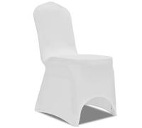 Vidaxl Housse de Chaise Extensible - Blanc