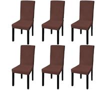 vidaXL Housse de chaise extensible Marron