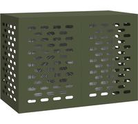 vidaXL Housse de climatiseur, vert olive, 100 x 50 x 70 cm