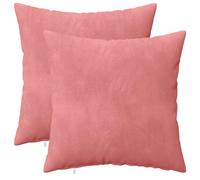 Vidaxl Housse De Coussin 2 Pcs Heerlen Rose 40 X 40 Cm Velours