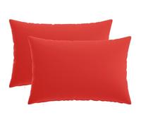 vidaXL Housse de coussin 2 pcs HEERLEN Rouge 30 x 50 cm Polyester 907845
