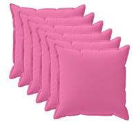 vidaXL Housse de Coussin 6 pc Houten Rose 40 x 40 cm Polyester