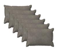 vidaXL Housse de coussin 6 pcs HOUTEN Gris clair 50 x 70 cm Velours 919440
