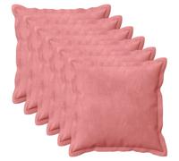 Vidaxl Housse De Coussin 6 Pcs Houten Rose 40 X 40 Cm Velours