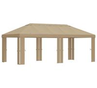 vidaXL, housse de pavillon, 6 x 3 mètres, beige, polyester, 190 g/m²