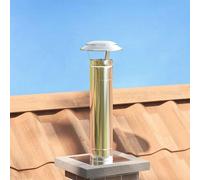 vidaXL Housse de pluie pour cheminée Argent 20 x 20 x 18 cm