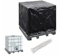 vidaXL Housse de récipient IBC 8 œillets 116x100x120 cm Noir