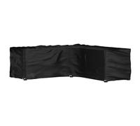 vidaXL Housse de salon de jardin en L 16 œillets 285x285x90 cm Noir