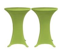vidaXL Housse de table extensible 2 pcs 60 cm Verte
