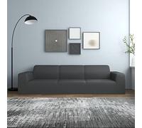 vidaXL Housse Extensible canapé 4places Anthracite Jersey de Polyester
