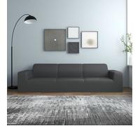 vidaXL Housse extensible canapé 4places Anthracite Jersey de polyester 332939