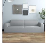 vidaXL Housse extensible de canapé 2 places Gris Jersey de polyester 332942