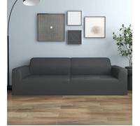 vidaXL Housse extensible de canapé 2places Anthracite Jersey polyester 332938