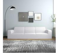 vidaXL Housse extensible de canapé 4 places Jersey de polyester Blanc