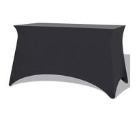 Vidaxl Housse Extensible De Table 2 Pièces 183 X 76 X 74 Cm Anthracite