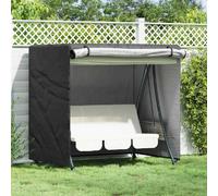 vidaXL Housse pour balancelle d'extérieur Noir 175 x 125 x 180 cm