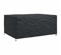 vidaXL Housse pour Meubles Uni Noir 240 x 180 x 100 cm 210D, Housse de Jardin et terrasse, Moderne, imperméable, Protection Robuste des Meubles en extérieur