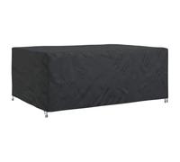 vidaXL Housse pour Meubles Uni Noir 280 x 204 x 106 cm 210D, Housse de Jardin et terrasse, Moderne, imperméable, Protection Robuste des Meubles en extérieur