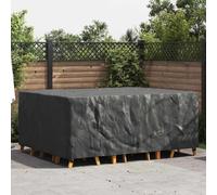 Housse de protection pour meuble vidaXL, noir uni, 220 x 190 x 85 cm, 600D