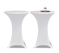 vidaXL Housse table extensible - Blanc