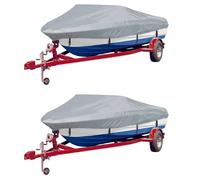 vidaXL Taud de bateau 2 pcs. Gris Longueur 488-564 cm Largeur 239 cm