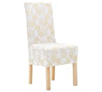 VIDAXL Housses de chaise 6 pcs Blanc